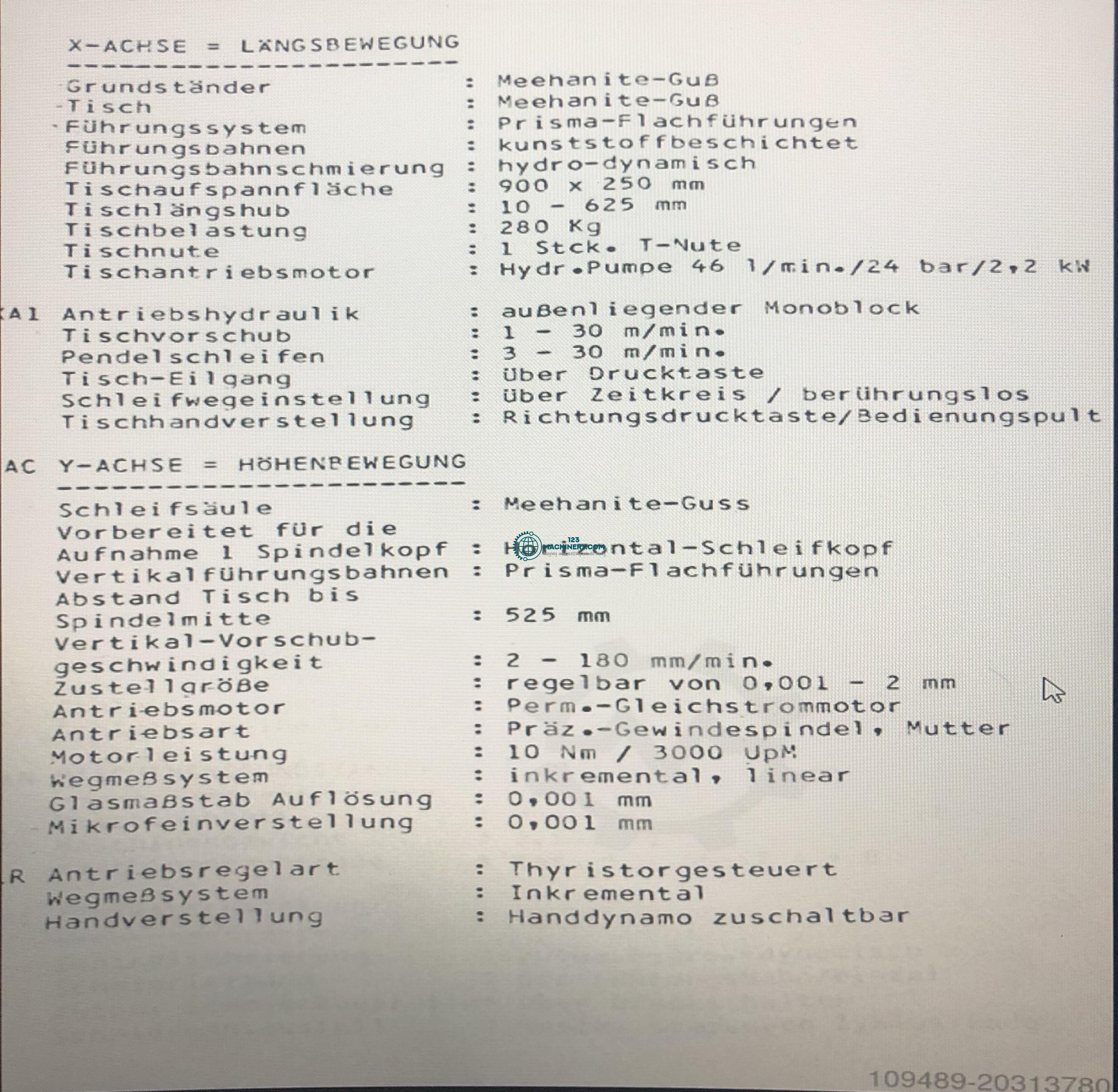 ELB - SWN 5 VA II Flachschleifmaschine